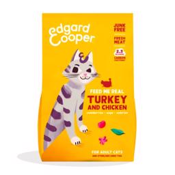 Edgard Cooper Torrfoder för vuxna katter med Kalkon & kyckling